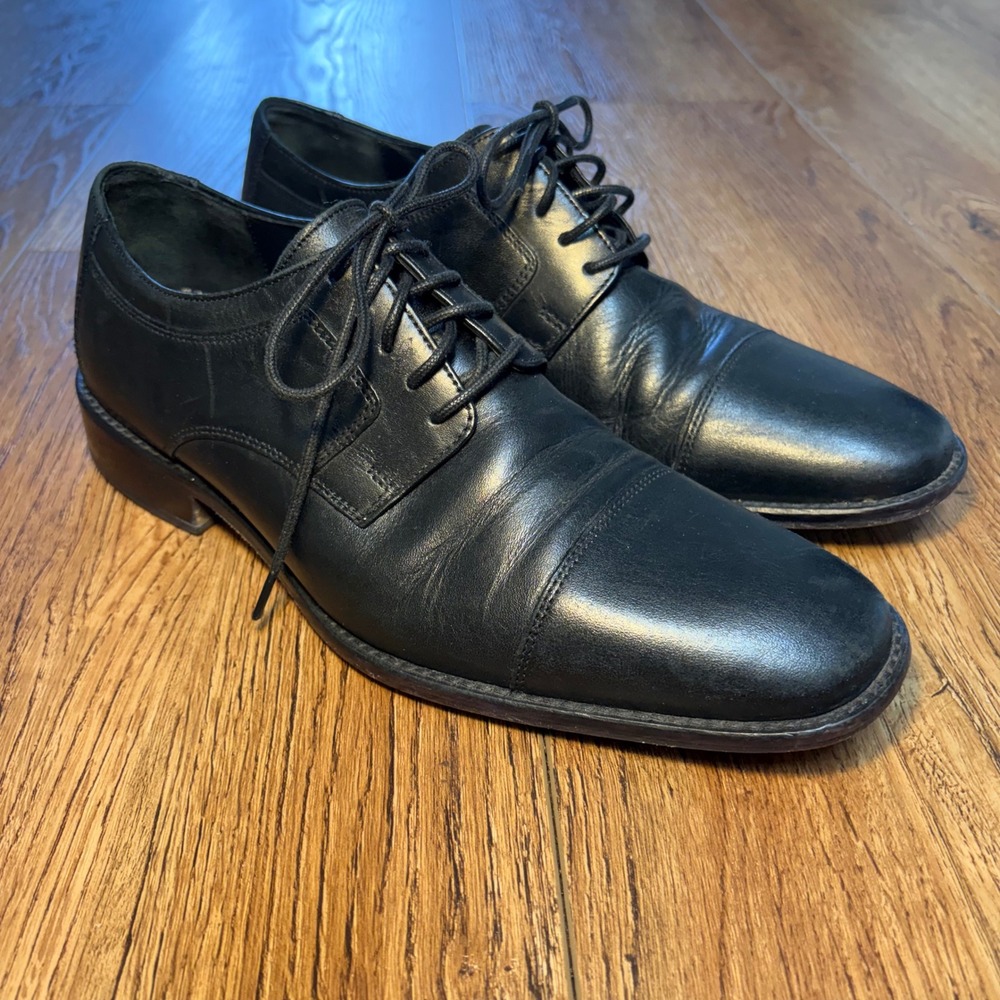 J Murphy Shoes Mens 9 M Leather Oxford Dress Shoes Lace Up Johnston Murphy